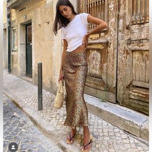 Realisation Par Floral Maxi Skirt - Green and Red